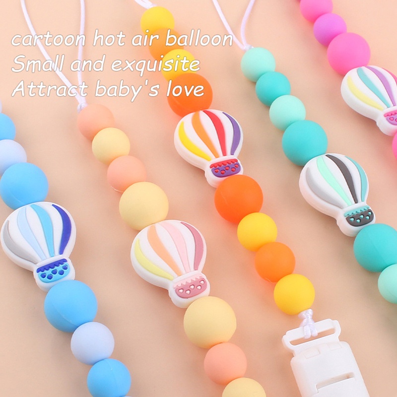Mary Klip Empeng / Dot Motif Balon Udara Bahan Silikon Untuk Bayi Laki-Laki / Perempuan