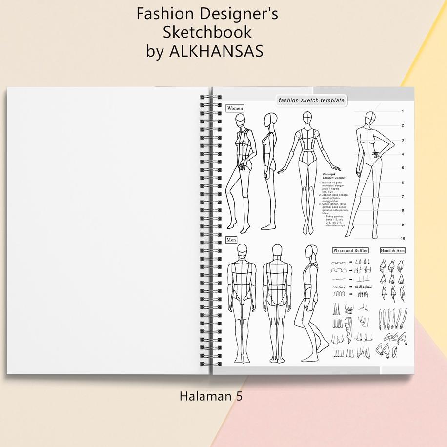 

ぐ Alkhansas - Buku Gambar Fashion Designer (Fashion Designer's Sketchbook) Volume 8 ょ