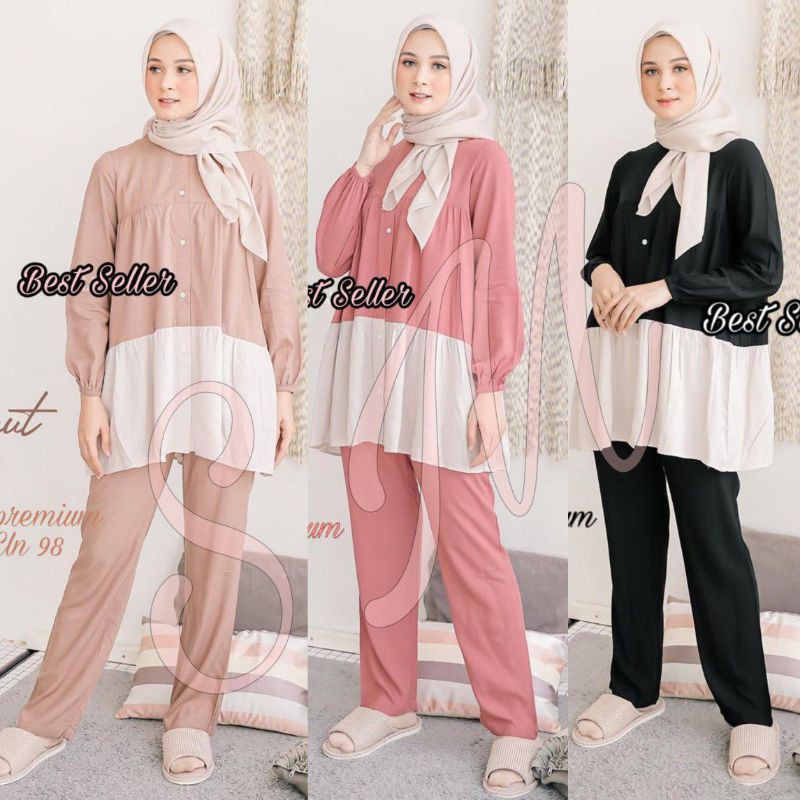 Arumi Pajamas Multifungsi||pakaian santuy sehari-hari ootd liburan