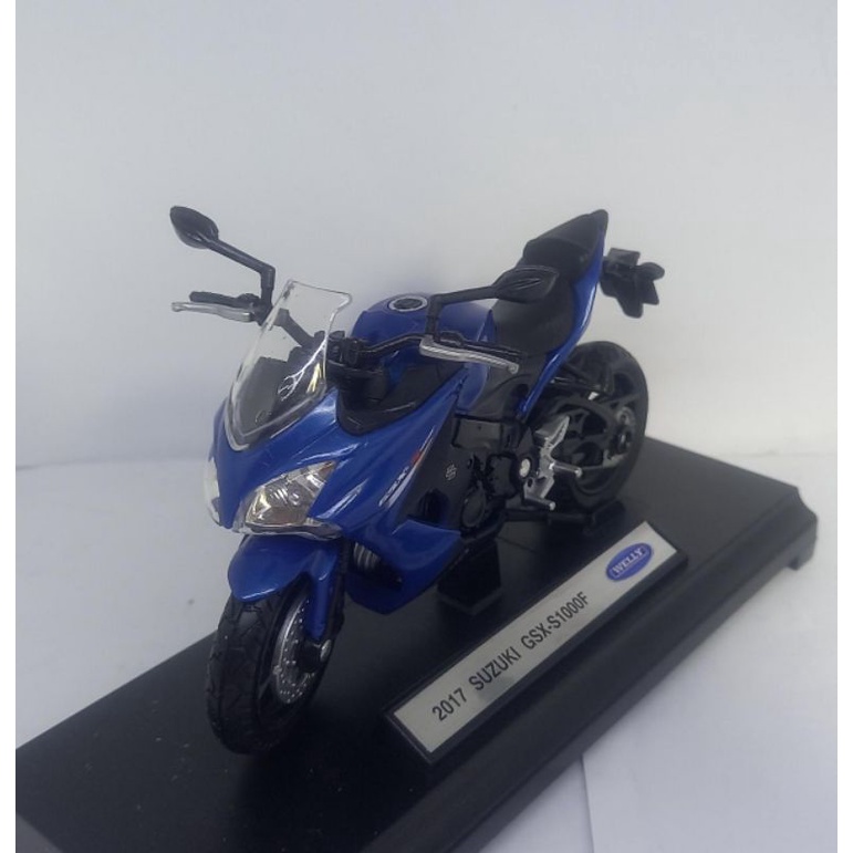 Diecast Miniatur Motor Sport Suzuki GSX Sport Balap 1:12