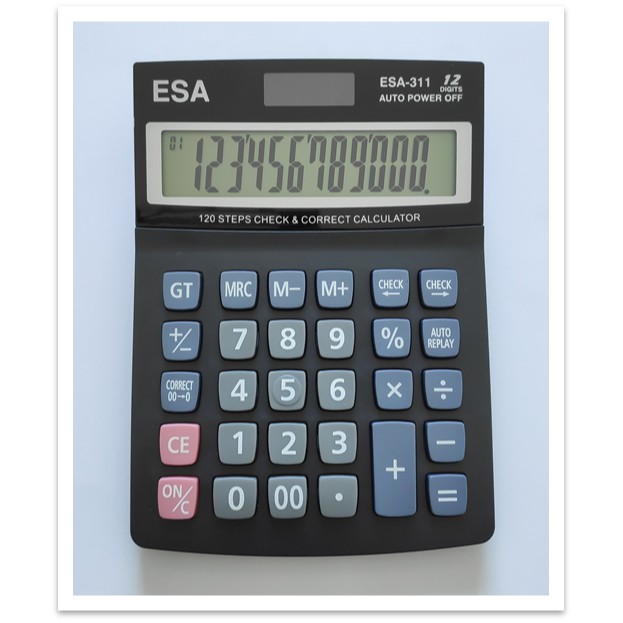 

Kalkulator 12 Digits Check Corrrect ESA