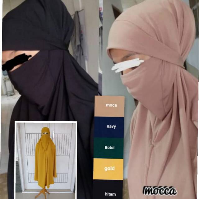 Jual Jilbab Jumbo Cadar Niqab Arabian Ori Tiara Hijab Shopee Indonesia 2363