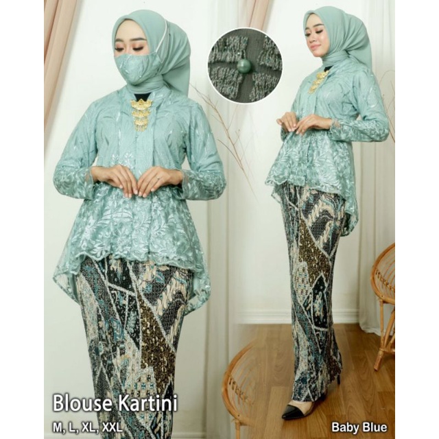 KEBAYA ORIGINAL//KEBAYA MODERN//SET KEBAYA BLOUSE KARTINI//Kode ADK