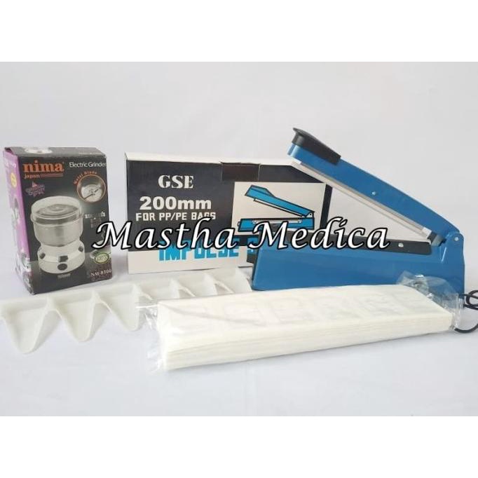 Paket Puyer (Alat press+kertas puyer+Sendok Puyer+Blender Obat)