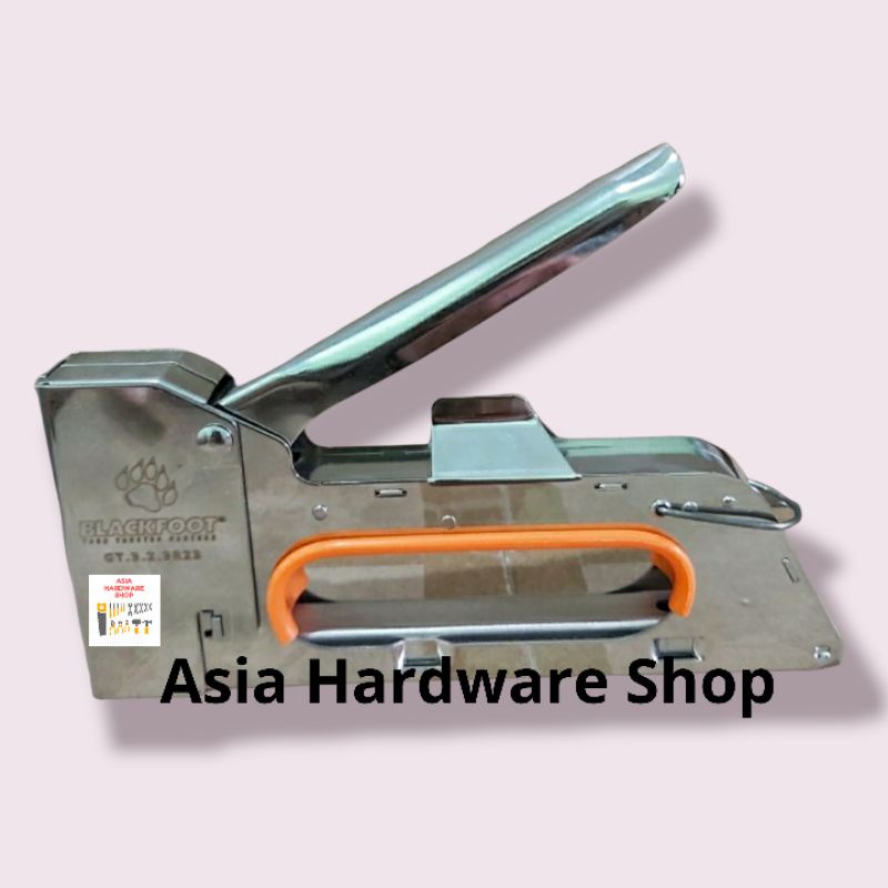 

Staple Gun BLACKFOOT R23 Staples Alat Tembak Jok Steples Hekter Jok 4 6 8 mm Tacker Gun
