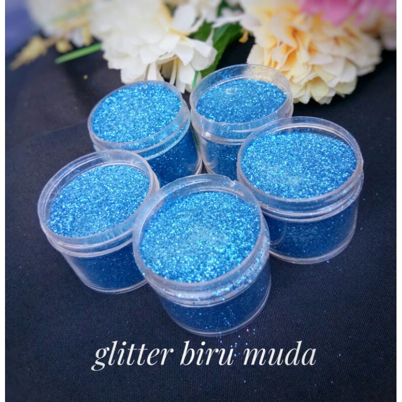 

GLITTER BIRU MUDA /GLITTER WARNA