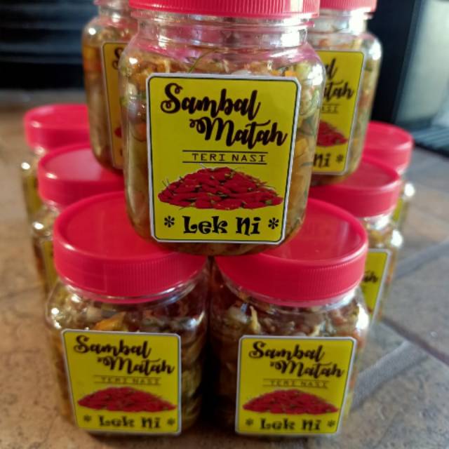 

Aneka sambal : sambal matah-sambal cumi asin