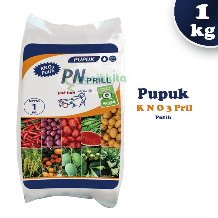 Pupuk KNO3 Putih 1kg Pak Tani