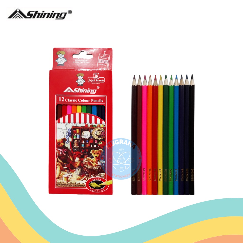 

PENSIL 12 WARNA PANJANG SHINING SCP-7712F CLASSIC (1 PCS)