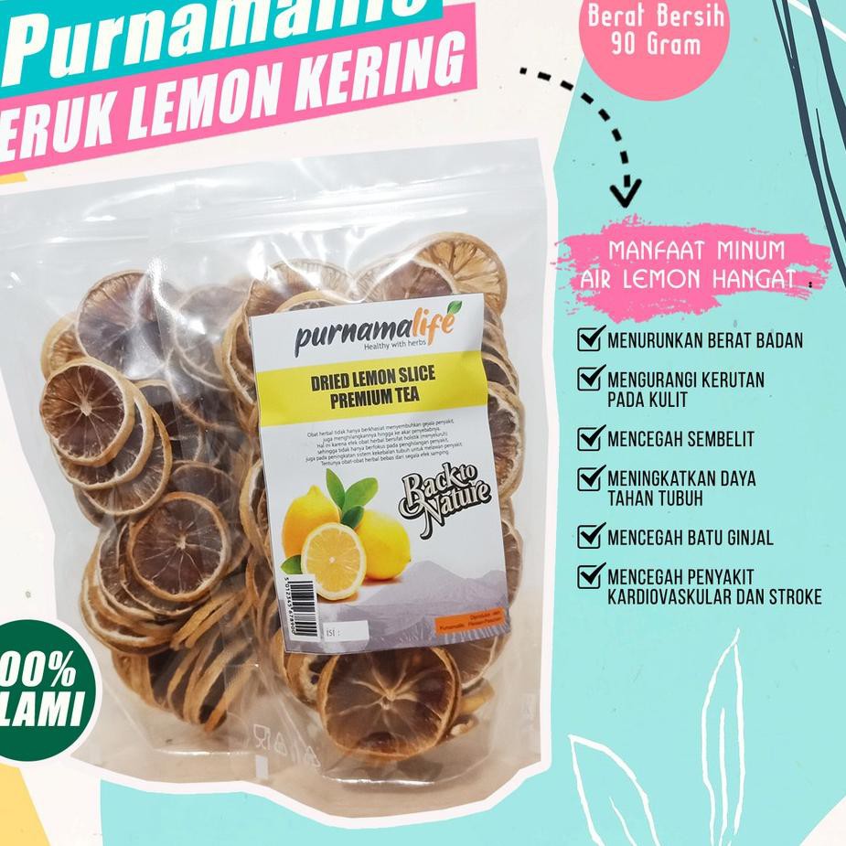 

Ready Stok Teh lemon kering iris/teh herbal pereda batuk pilek/lemon tea/dried lemon slice pereda fl