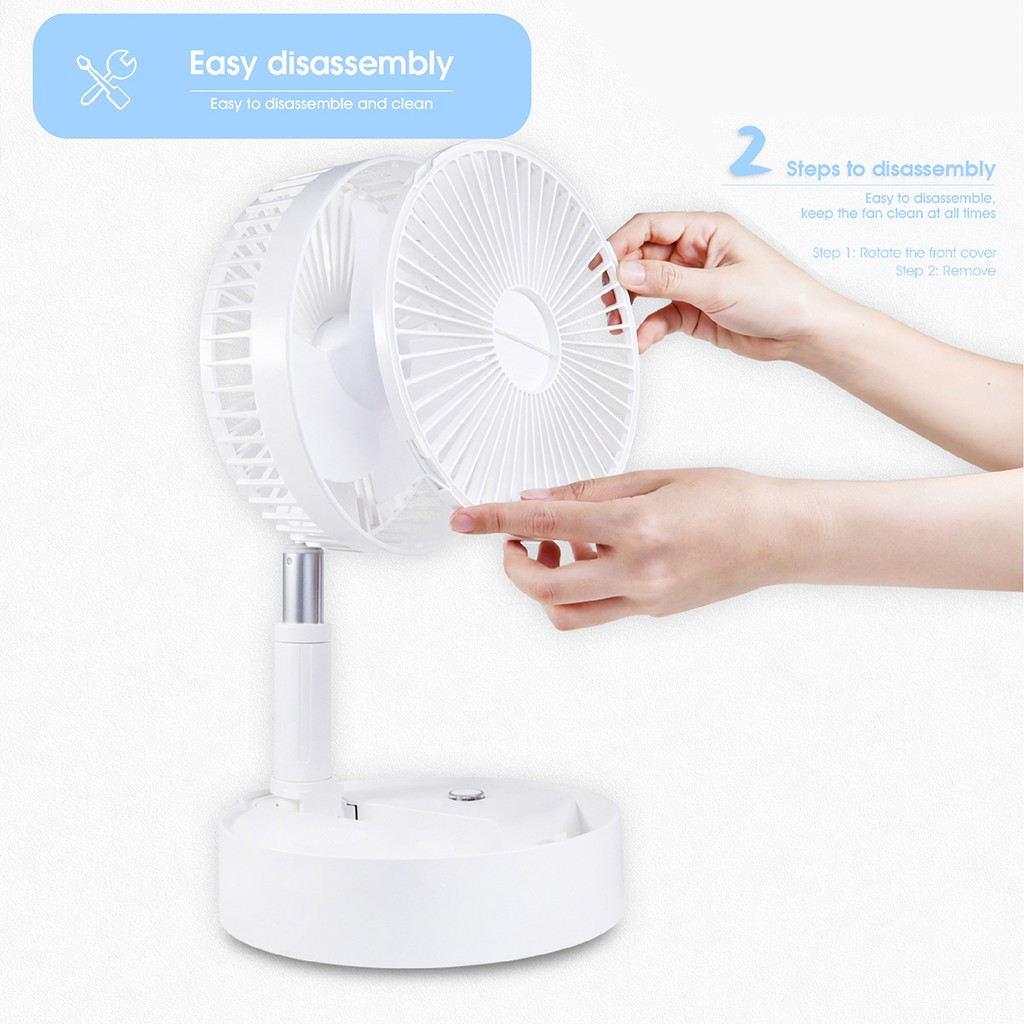 Zolele Folding P10S Fan USB Rechargeable Fan Office Household Bluetooth Speaker Foldable Telescopic