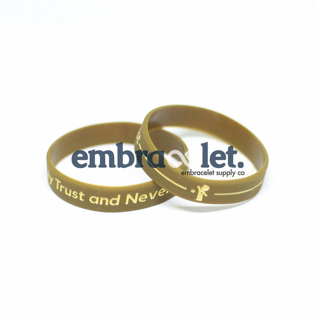 GELANG SILICONE CUSTOM IMPORT (100PCS) (TULISAN MASUK, BERWARNA)