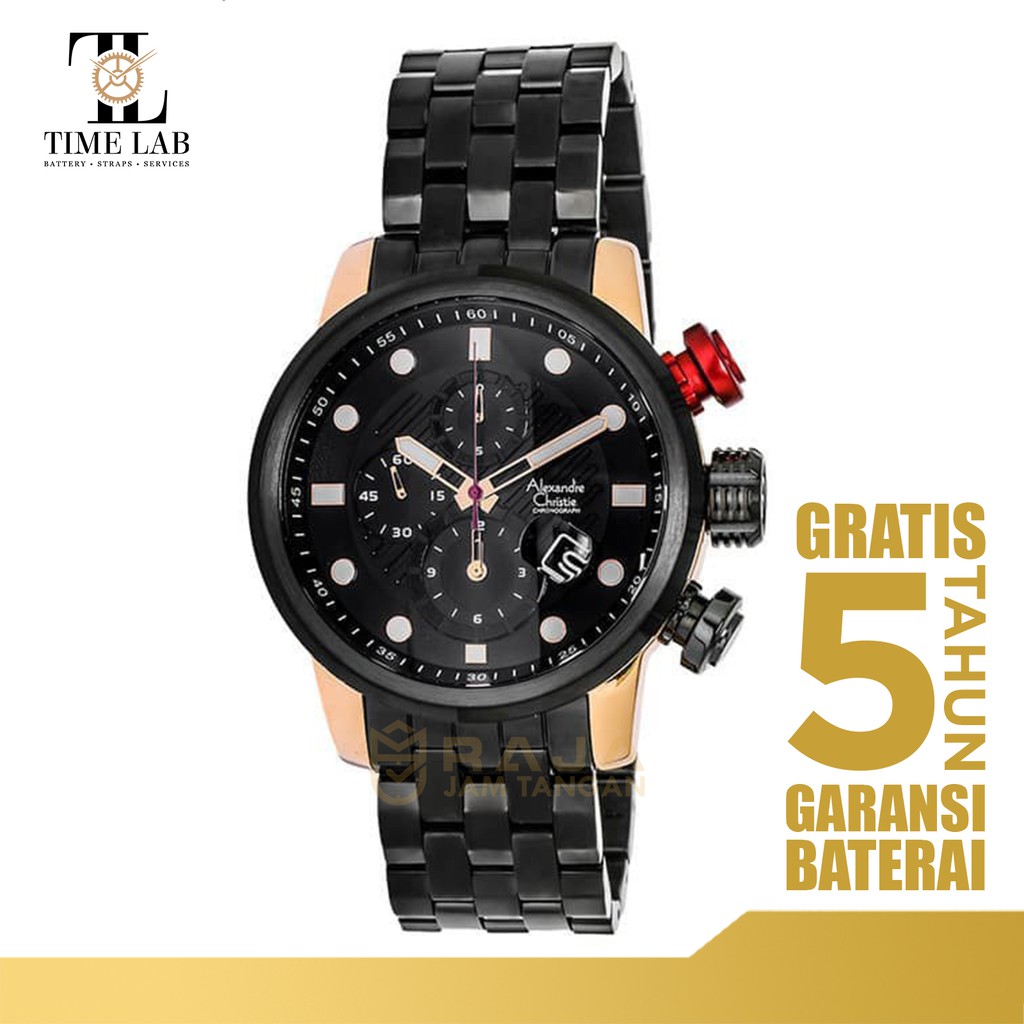 JAM TANGAN ALEXANDRE CHRISTIE AC 6163 MC BBRBANR / AC6163MCBBRBANR PRIA ORIGINAL