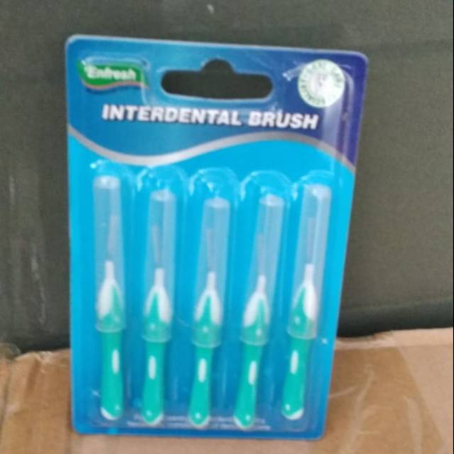 Interdental brush lurus dan bengkok isi/  sikat sela behel