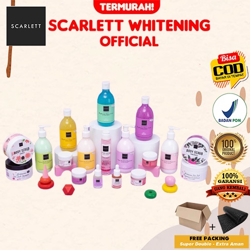 Scarlett Whitening Brightening Paket Triple Combo Body Care Lebih Murah Dari Beli Satuan | Garansi O