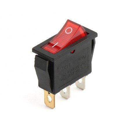 Saklar Switch Lampu Gepeng 3 Pin / Saklar Gepeng ON OFF 3 Kaki Saklar Switch On Off DC 12V + Lampu (