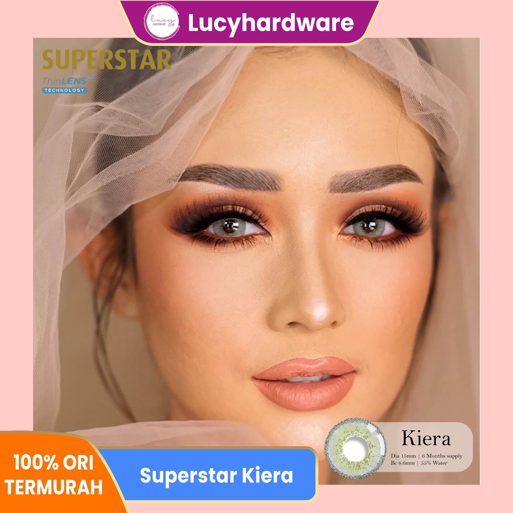 Superstar Kiera softlens warna bulanan