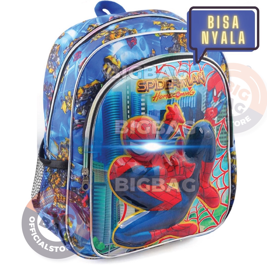 Tas Timbul - Tas Emboss 4D - LED GEED BACKPACK - ULTRA SPEED COMMAND - Tas Sekolah Anak-Tas Anak Sekolah