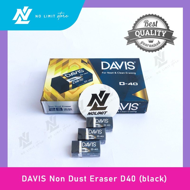 

Eraser / Penghapus DAVIS D40 - Penghapus Hitam Davis