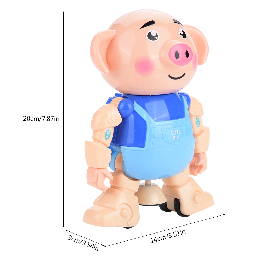Adorable Berputar Kartun Babi Lucu Menari Elektronik Bergerak