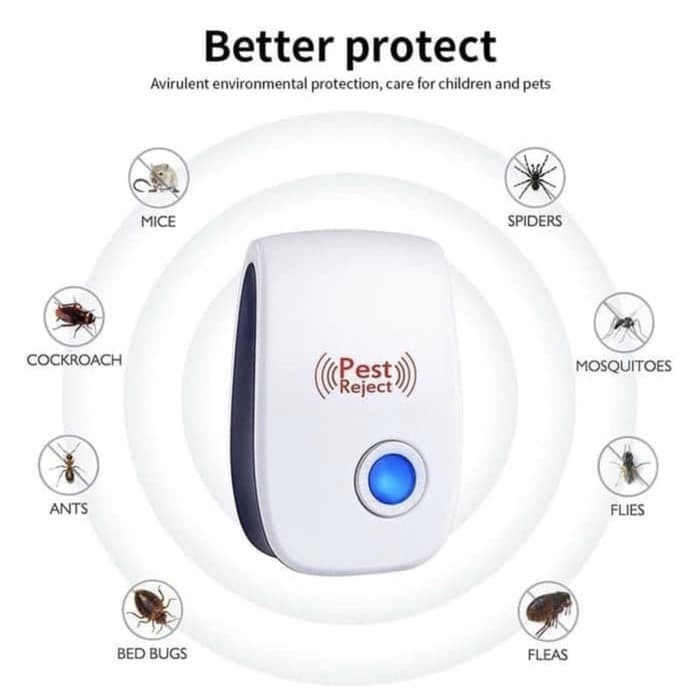 SGM Pest Reject Pengusir Serangga Tikus Nyamuk Ultrasonik Elektronik