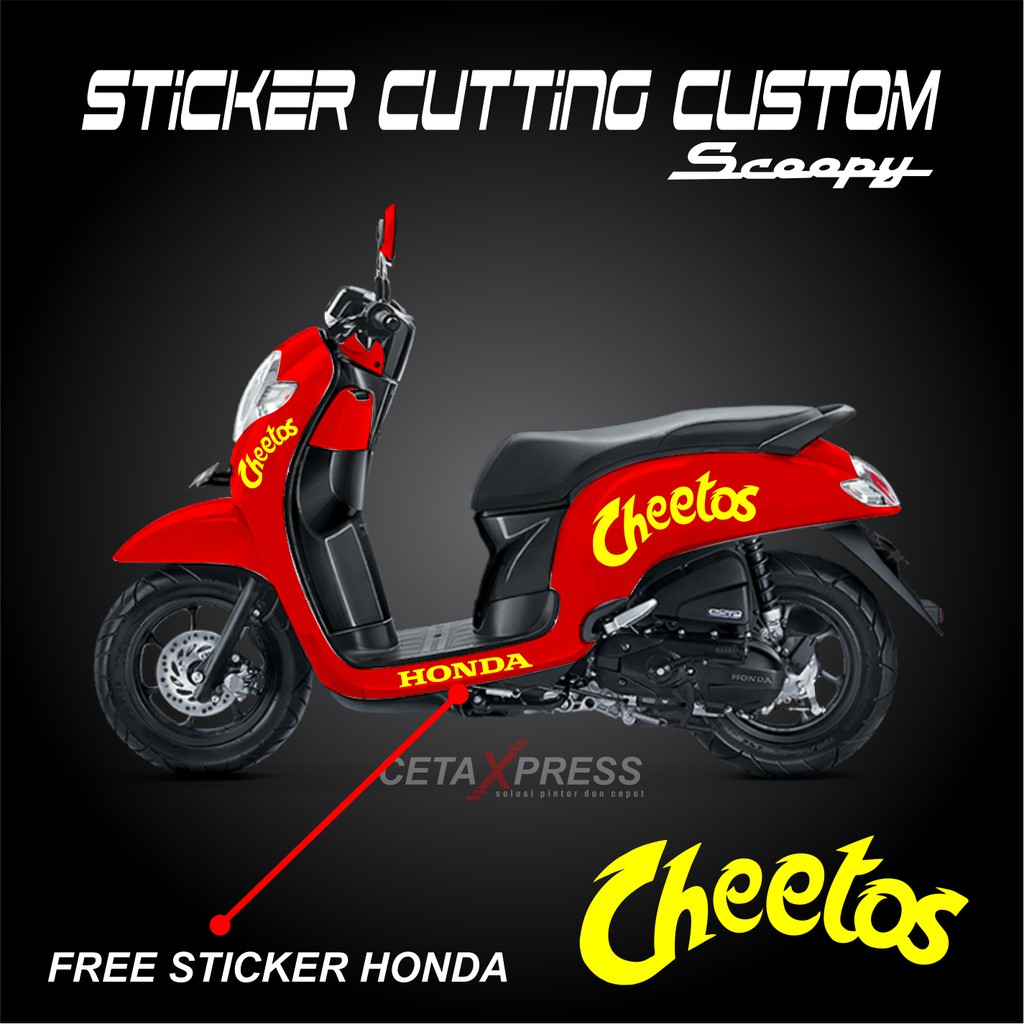 ( 9 DESAIN ) STICKER SCOOPY CUTTING