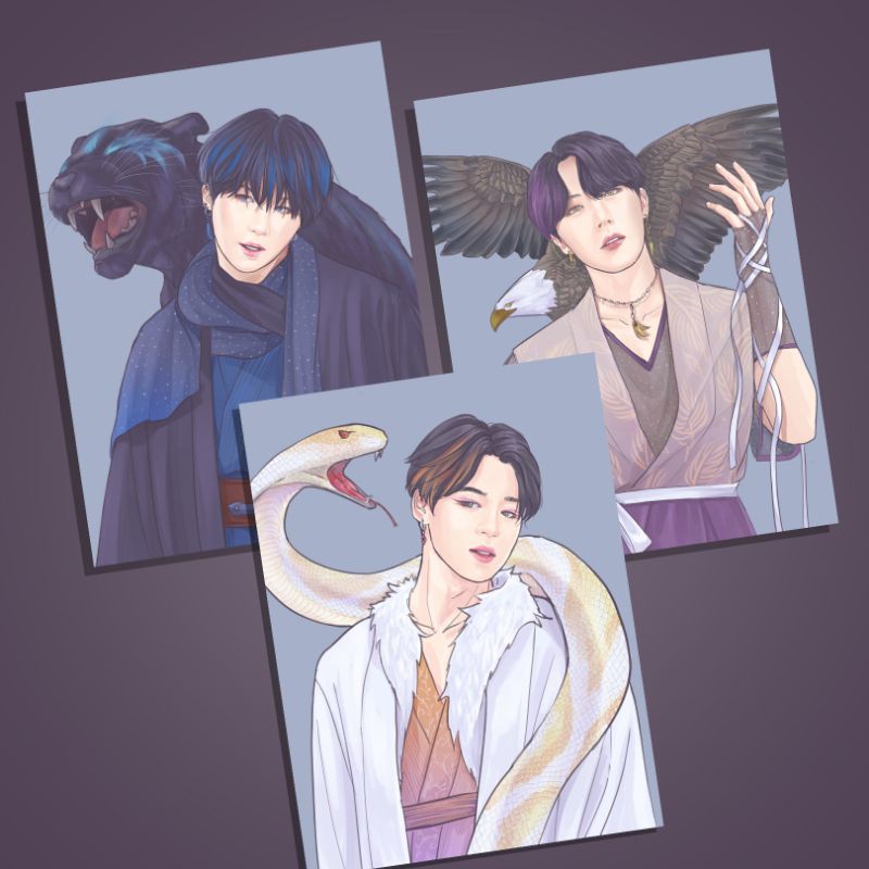BTS Fanart Postcard - Beast