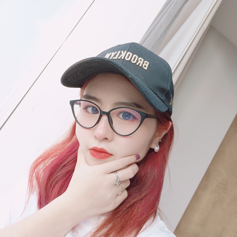 Kacamata Mata Kucing Kacamata Bluelight Model Terbaru Fashion Korea Wanita Desain Optik Kaca mata Anti Radiasi Model Mata Gaya Retro Korea Untuk Wanita