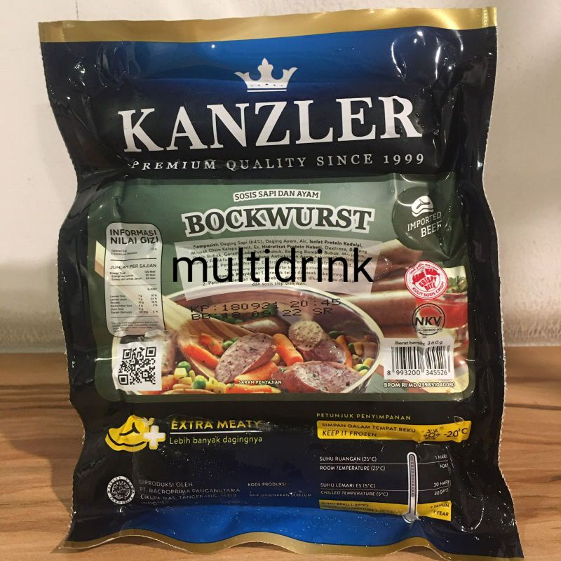 

Sosis bockwurst kanzler / sosis sapi kanzler / sosis ayam kanzler