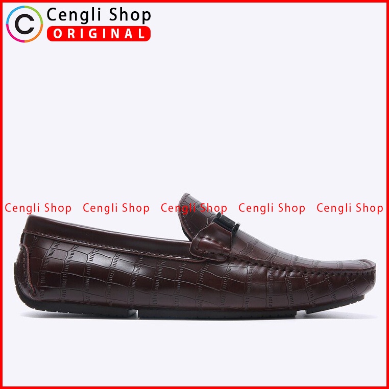 SEPATU LOAFER EVERBEST PRIA ORIGINAL PANSUS KULIT BRANDED COKLAT EM12