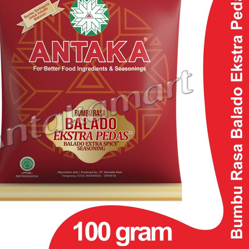 

66E♧ BUMBU TABUR / BUMBU SERBAGUNA ANTAKA PREMIUM 100g : Rasa BALADO EXTRA PEDAS Barang Terlaris