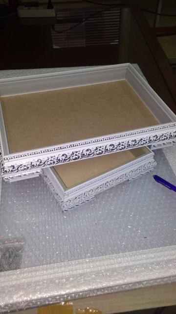 Isi 4 Kotak Hantaran Pakai Kaki Warna Puih Silver Pakai Kaki Seserahan Mahar