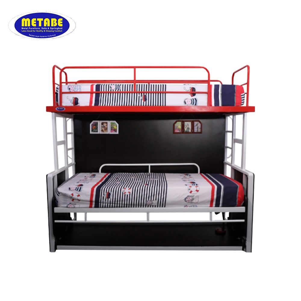 Metabe Table Bed Type Double Decker / Ranjang 2 Susun Plus Meja Belajar