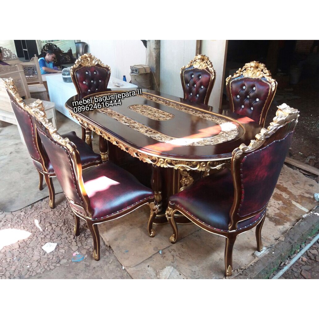 Kursi Meja Makan Ganesa Mebel Jepara Furniture Ukir Jati 