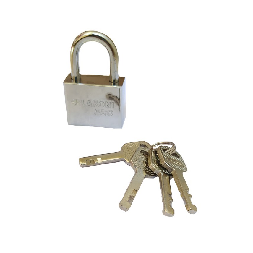 JETJO TOOL Kunci Gembok Leher Pendek 40 mm PadLock Short Padlock Short Square 40mm Pengaman Pintu Rumah Kendaraan Gembok Pager LAKONI Pro