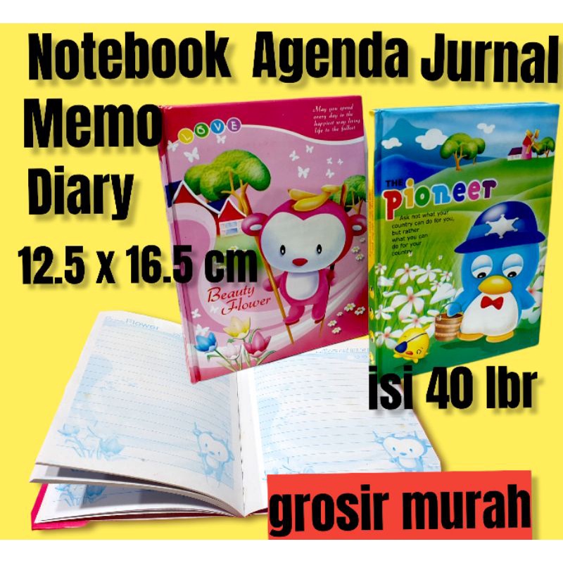 

( MURAH GROSIR) Notebook / notebook journal / agenda lucu / diary / memo / buku tulis