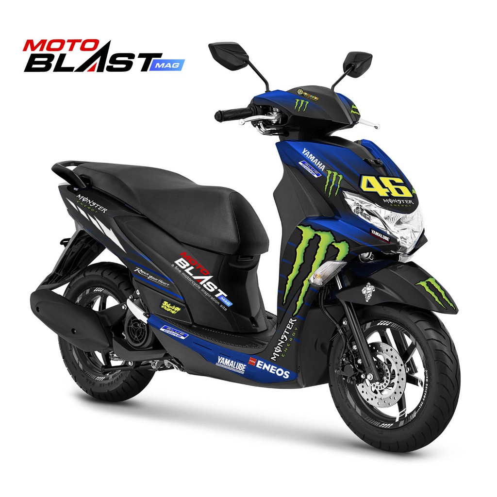 Decal Stiker Yamaha Freego Blue Monster Vr46 Motogp 2019 Shopee