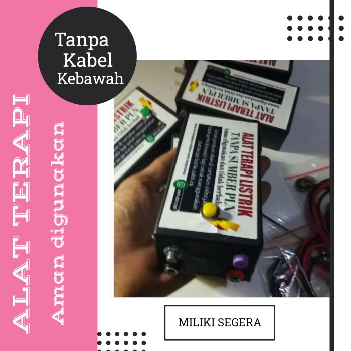 Terbaru alat terapi listrik tanpa kabel-tanpa menggunakan powerbank
