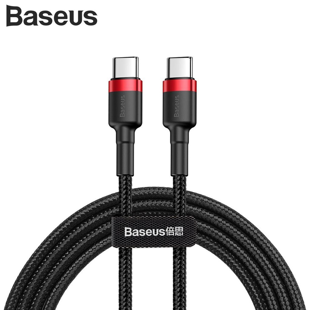 Baseus Cafule Kabel USB Type C to Type C Fast Charging 60W 20V 3A PD2.0/QC3.0