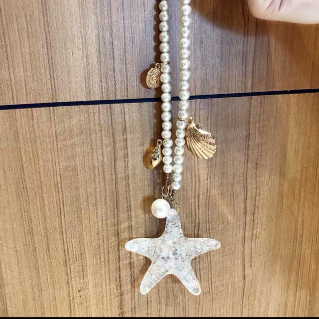 Gantungan spion bingtang luat GS BINTANG LAUT //  Hiasan gantungan spion mobil bling