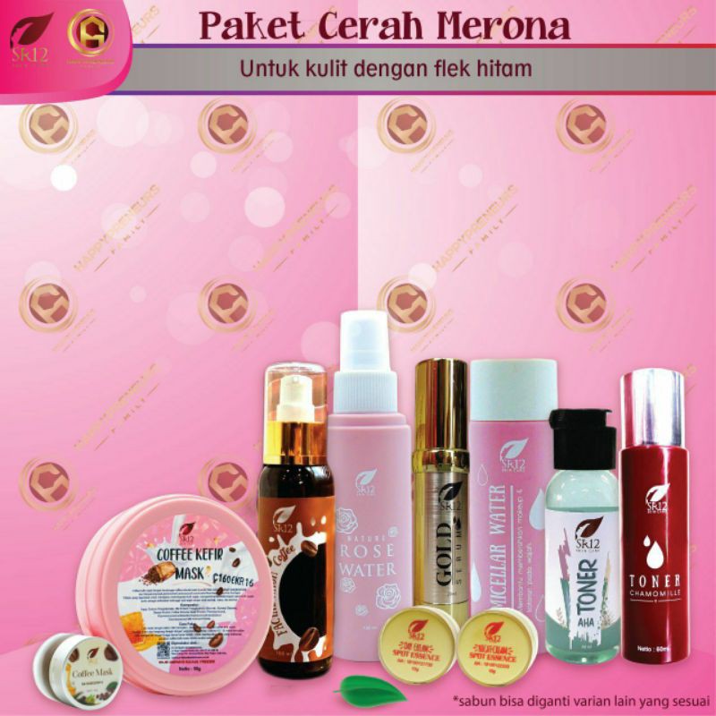 PAKET KOMPLIT CERAH MERONA UNTUK FLEK HITAM / BEKAS JERAWAT / SKINCARE RUTIN / SKINCARE PERAWATAN WAJAH / Paket perawatan wajah original / premium / berkualitas / termurah / terbaik / bagus / bpom / saudagarsr12