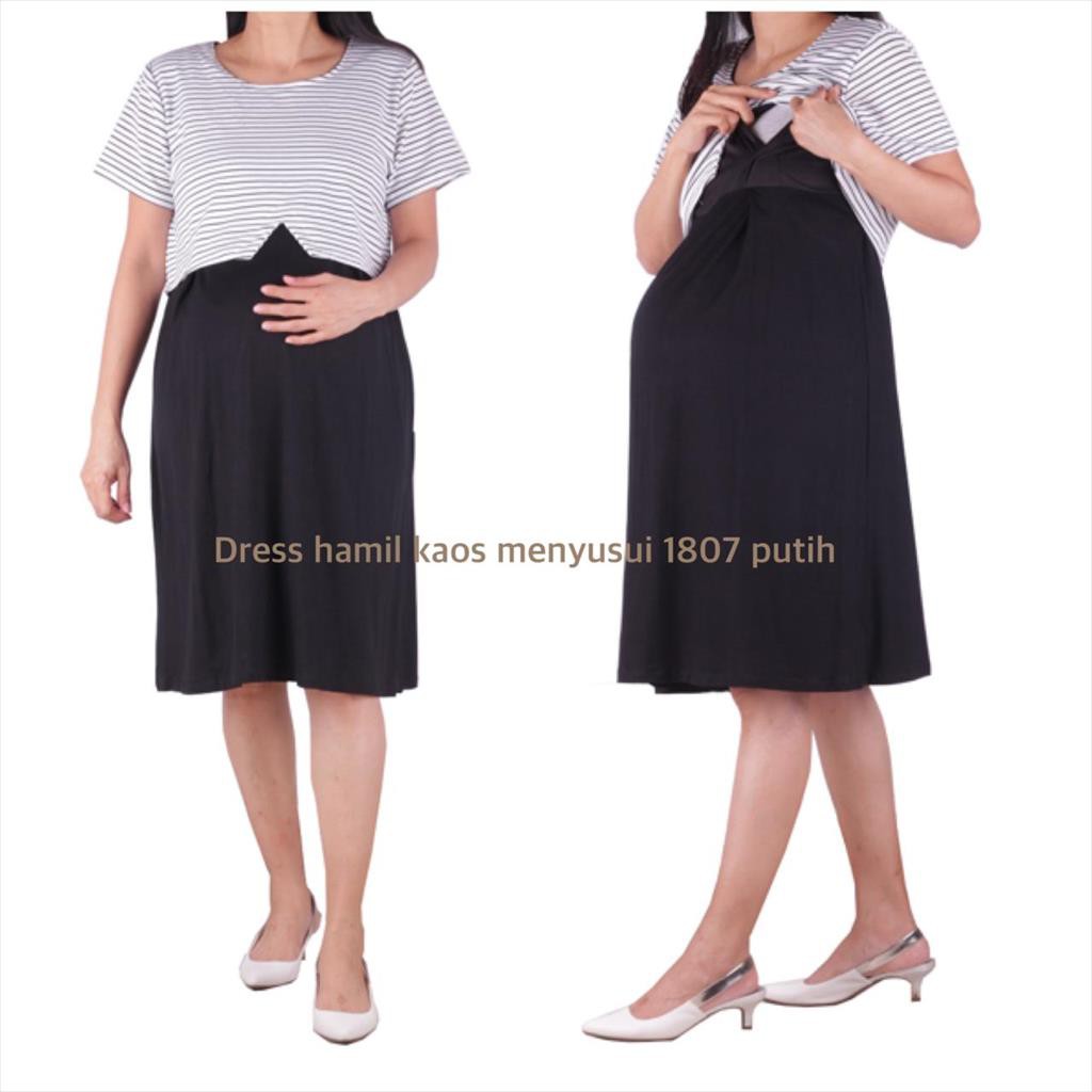 Dress hamil menyusui 1807 baju hamil