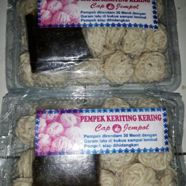 

Pempek keriting kering