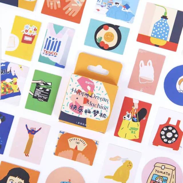 Sticker Colorfull Happy Dream Machine