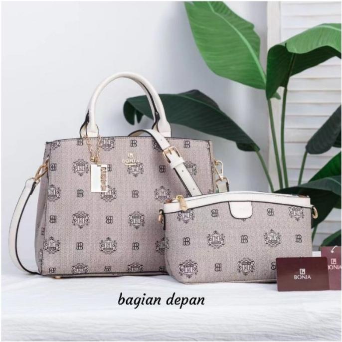 TAS BONIA MONTAIGNE HANDBAG WOMEN SLING IMPORT SET 2 IN 1 BRANDED TRH545463YU