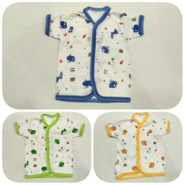 Per 3pcs baju bayi katun SNI baru lahir baju bayi pendek baju newborn