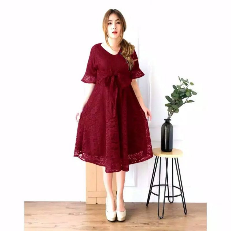 dress brokat natal