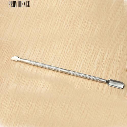 Stainless Steel Kutikula Nail Pusher Remover Pedicure Manicure Alat Ganda Berakhir