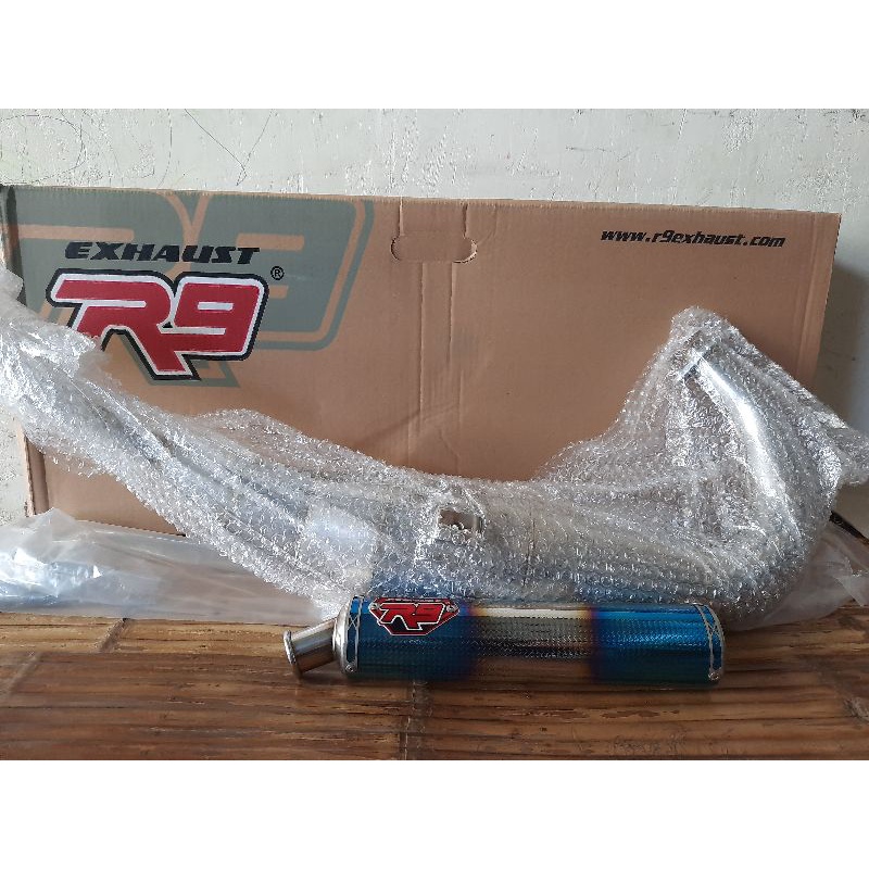 Knalpot R9 neo mugello ninja 150 rr original