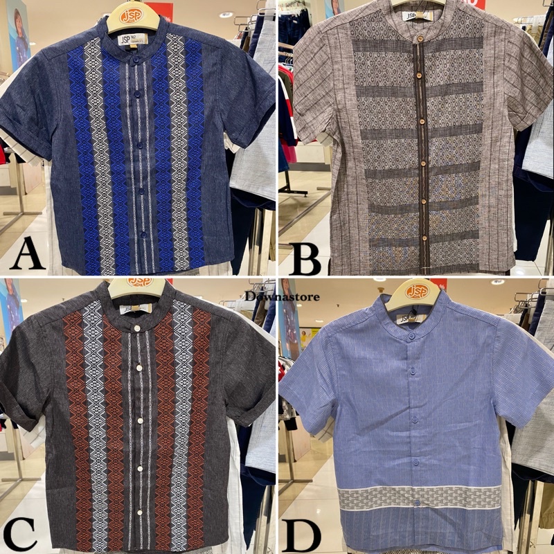Atasan/Baju koko lengan pendek anak laki-laki jsp (5-14th)